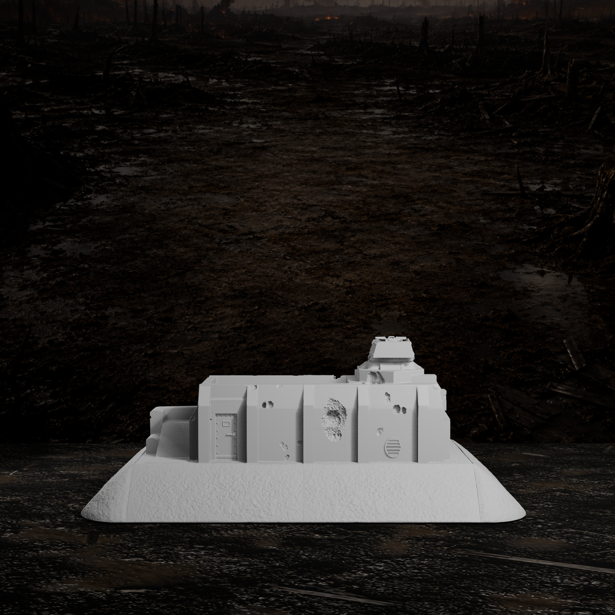 Schwere Bunkerstellung – Tabletop-Modell von Trench Merchant, Ansicht 4
