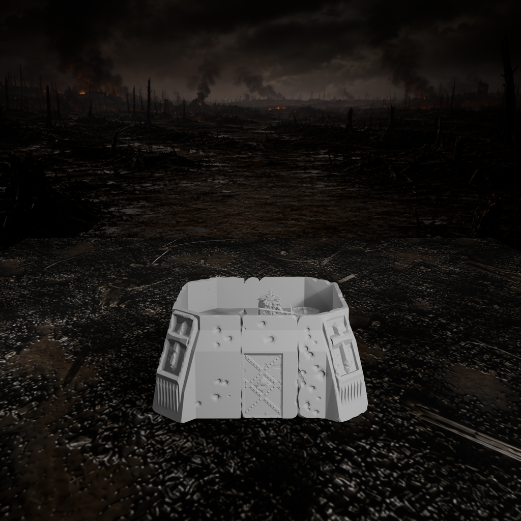 Großer Gefechtsbunker II – Tabletop-Modell von Trench Merchant, Ansicht 2