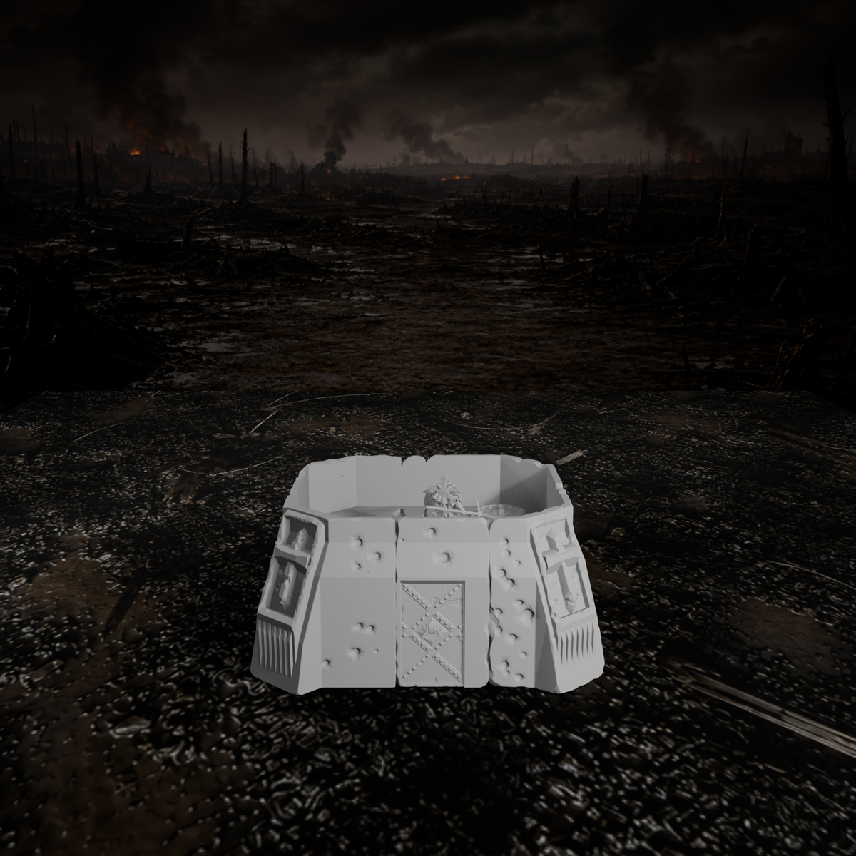 Großer Gefechtsbunker II – Tabletop-Modell von Trench Merchant, Ansicht 2