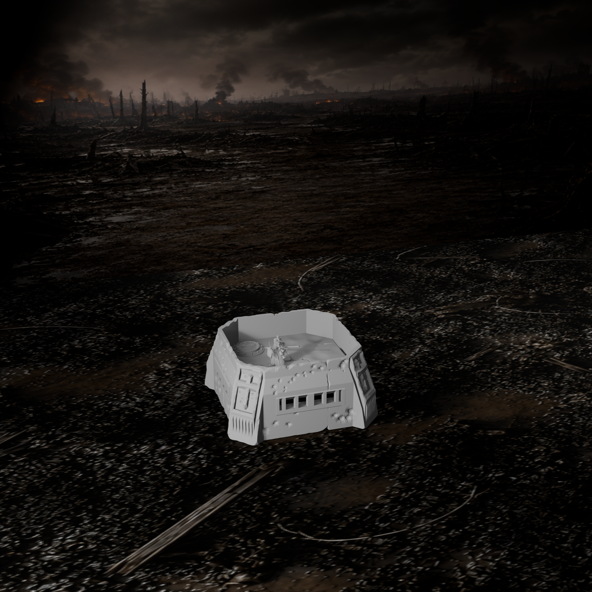 Großer Gefechtsbunker II – Tabletop-Modell von Trench Merchant, Ansicht 4