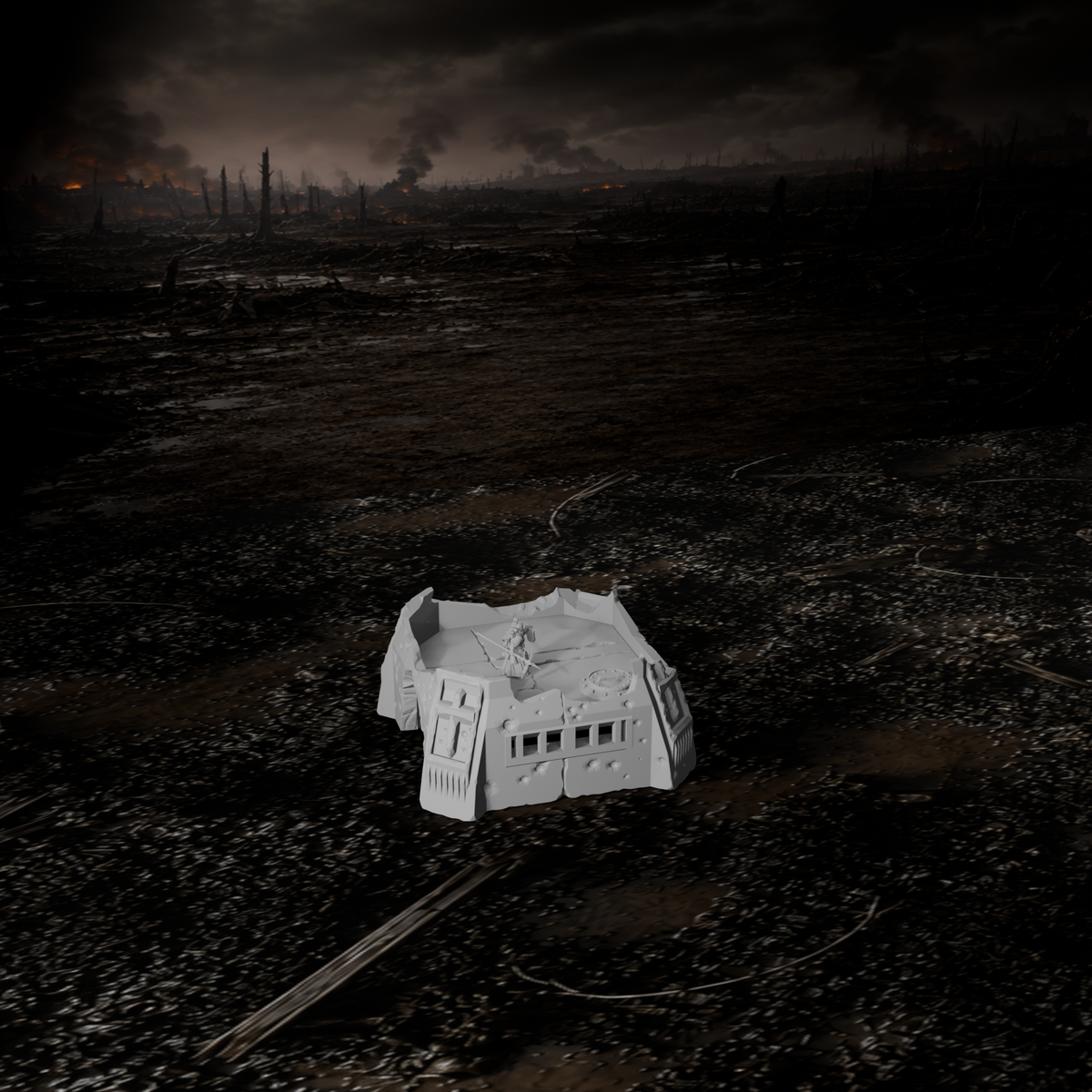 Großer Gefechtsbunker I – Tabletop-Modell von Trench Merchant, Ansicht 3