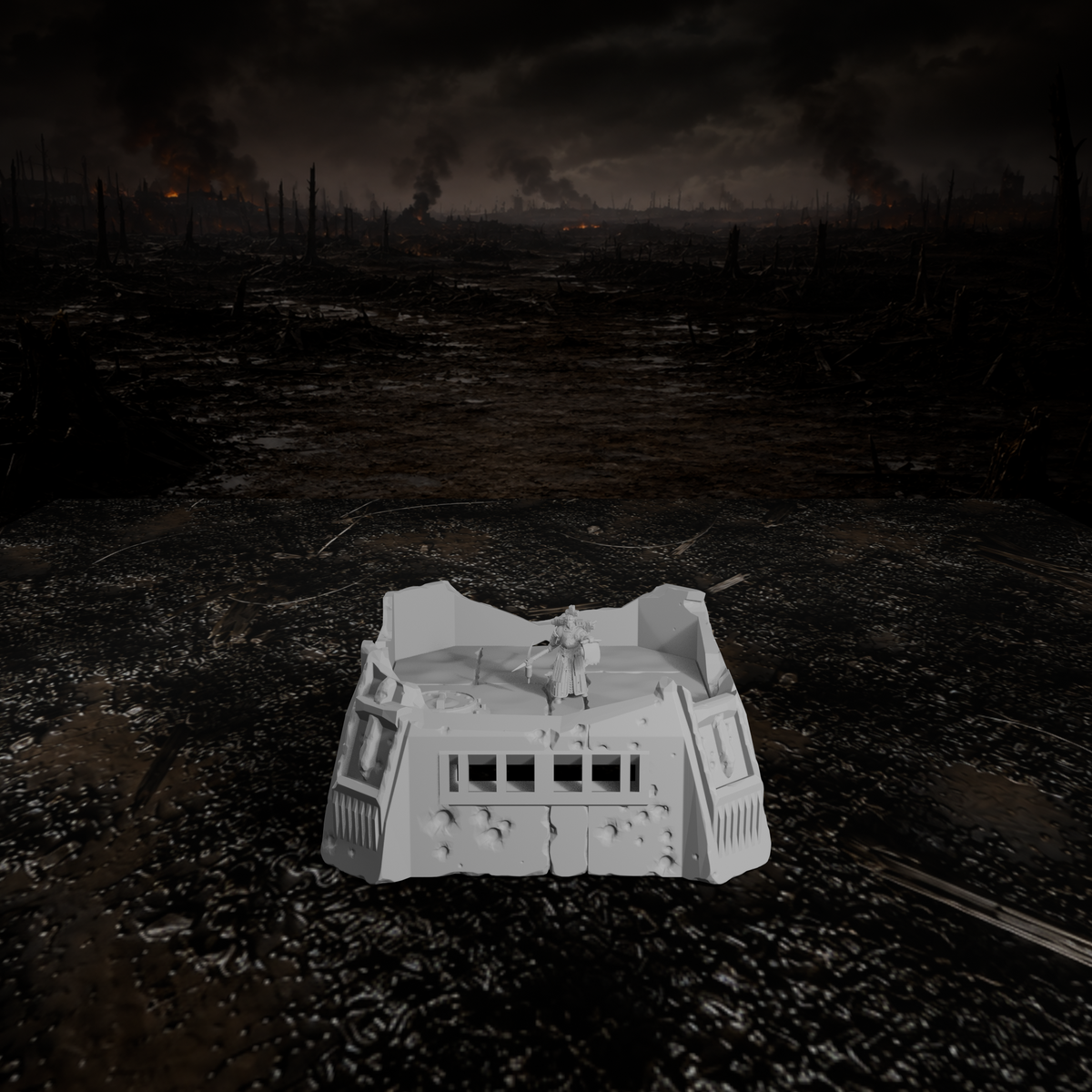Großer Gefechtsbunker I – Tabletop-Modell von Trench Merchant, Ansicht 2