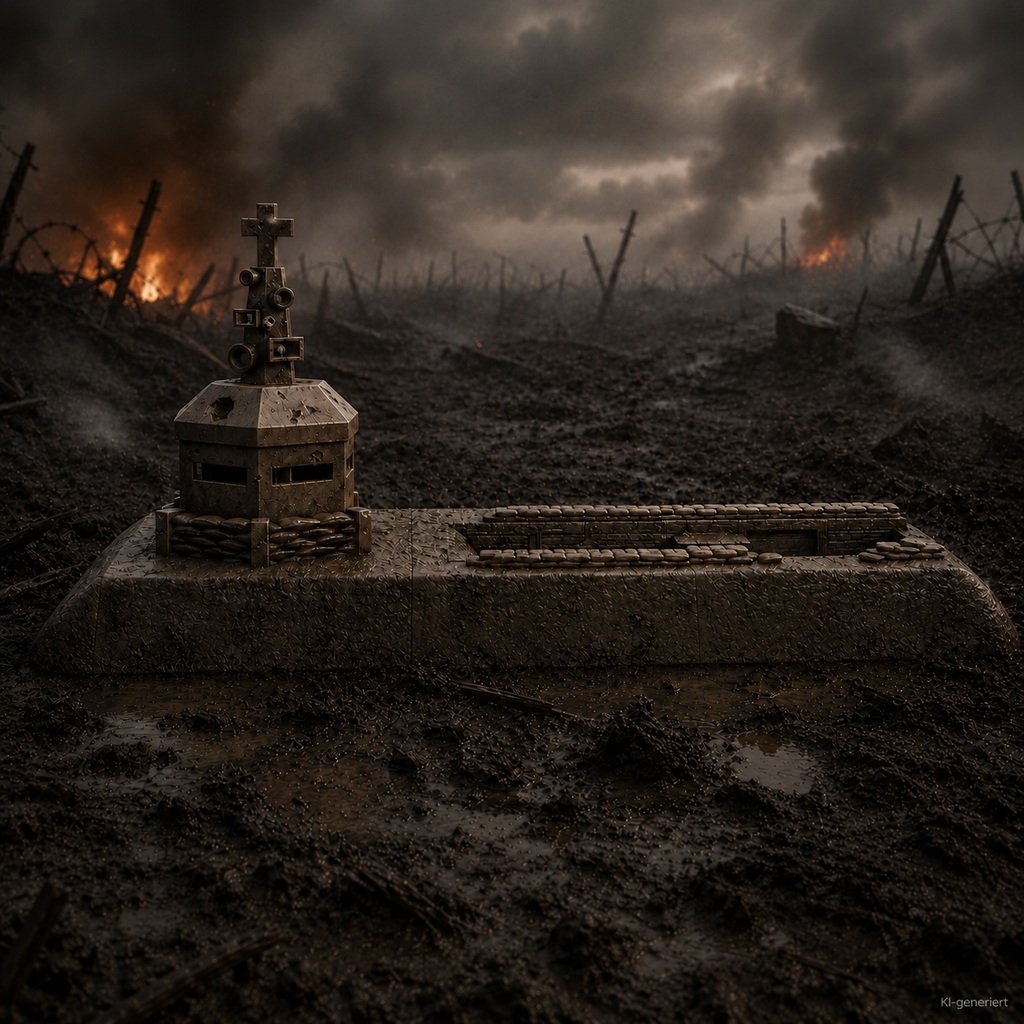 Vorgeschobene Stellung – Tabletop-Modell von Trench Merchant, Ansicht 1