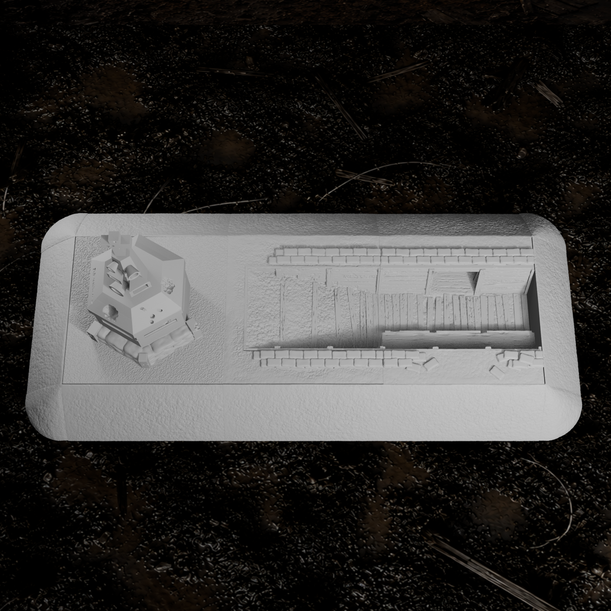 Vorgeschobene Stellung – Tabletop-Modell von Trench Merchant, Ansicht 4