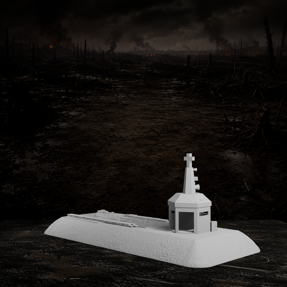 Vorgeschobene Stellung – Tabletop-Modell von Trench Merchant, Ansicht 7