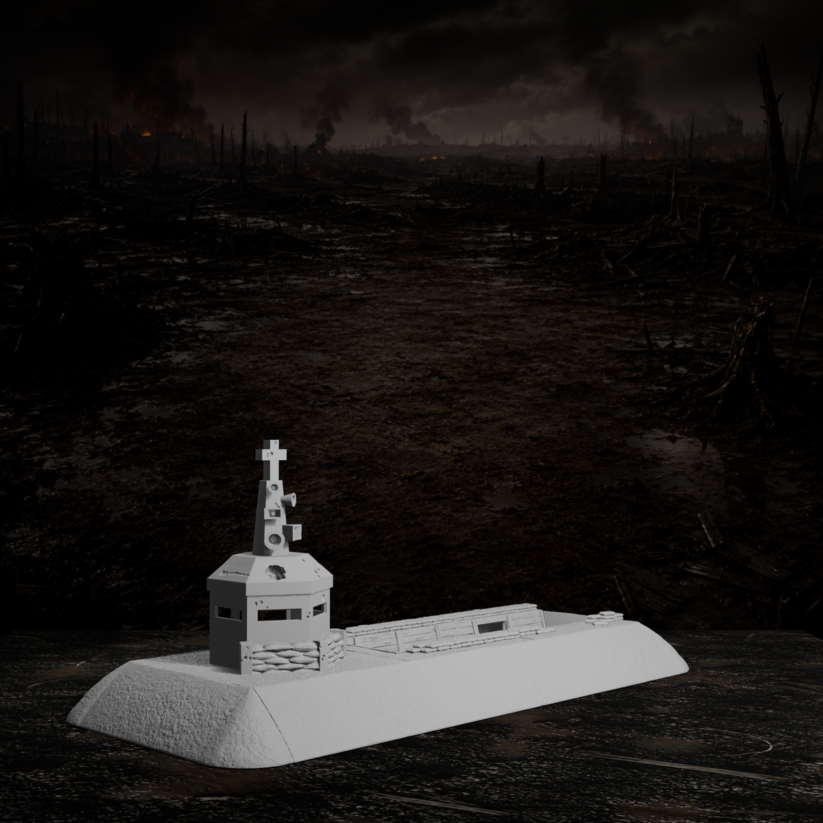 Vorgeschobene Stellung – Tabletop-Modell von Trench Merchant, Ansicht 8