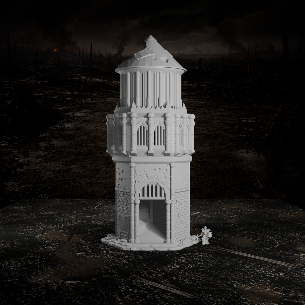 Wasserturm – Tabletop-Modell von Trench Merchant, Ansicht 1