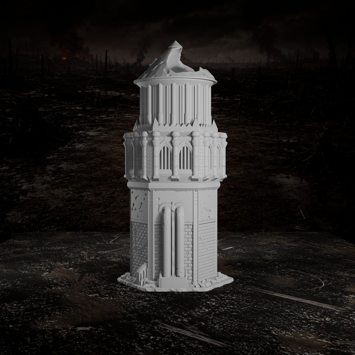 Wasserturm – Tabletop-Modell von Trench Merchant, Ansicht 2