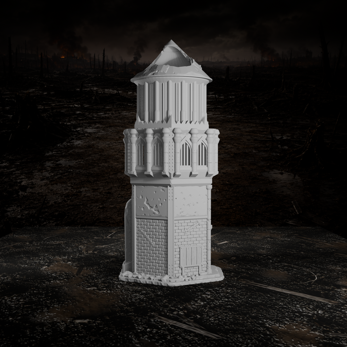 Wasserturm – Tabletop-Modell von Trench Merchant, Ansicht 3