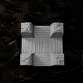 Grabenmodul X-Kreuzung – Tabletop-Modell von Trench Merchant, Ansicht 1